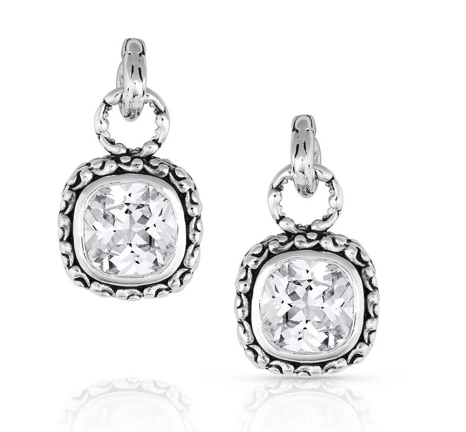 Pendientes de cristal Montana Silversmiths Western Delight - NUEVOS - ER5242 - Rodio Foto 1 de 1