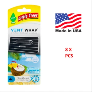 Vent Liquid Caribbean Colada pequeños árboles CTK-52625 (4) HECHO EN EE. UU. Paquete de 8 - Imagen 1 de 12