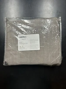 Single Pottery Barn Emery Linen Curtain Panel Gray 108x50 Blackout Lining 3-in-1 - Picture 1 of 7