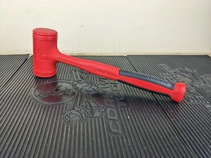 #ba202 NEW Snap-On HBFE48 Dead Blow 48-Ounce Soft Grip Hammer Red - Picture 1 of 10