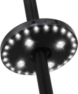 Lampe de parasol de terrasse 3 modes de luminosité sans fil 28 lumières - Picture 1 of 5
