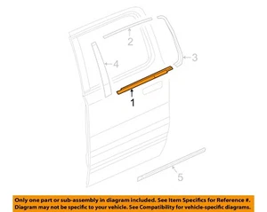 CHRYSLER OEM 19-23 1500 Rear Door Exterior Trim-Belt W'strip 68285777AE - Picture 1 of 2