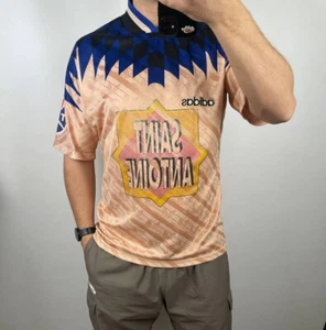 Adidas 90s Vintage Swiss Football Trikot Saint Antoine TCS Block Core Large - Bild 1 von 11