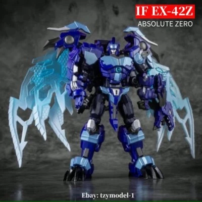 Iron Factory IF EX-42Z IEX42Z Absolute Zero Cryotek BW Blue Dragon Action Figure - Image 1 of 4