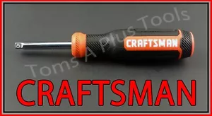 CRAFTSMAN HAND TOOLS 7-1/2" Long 1/4 socket nut driver extension spinner handle - Picture 1 of 2