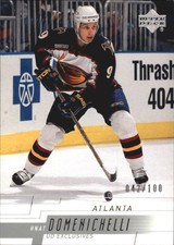 2000-01 (THRASHERS) Upper Deck Exclusives Tier 1 #237 Hnat Domenichelli /100