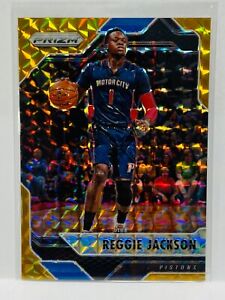 2016-17 Panini Prizm Mosaic Reggie Jackson Gold #77 Pistons 4/10
