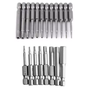 Security Torx Bit Set + Hex Key Allen Bit Set - For Power Drill & Impact Driver - Picture 1 of 6