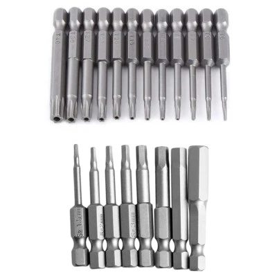 Security Torx Bit Set + Hex Key Allen Bit Set - For Power Drill & Impact Driver - Image 1 of 4