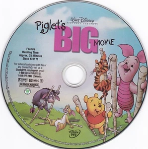 Disney Piglet's Big Movie (Children's DVD) DISC ONLY Rated G - Picture 1 of 2