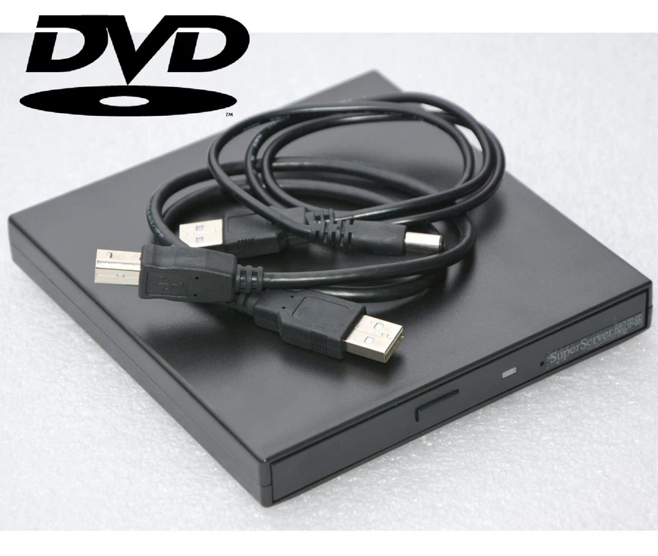 Unidad de DVD-ROM CDROM USB DVD externa luz compacta + cables externos LW2 Foto 1 de 1