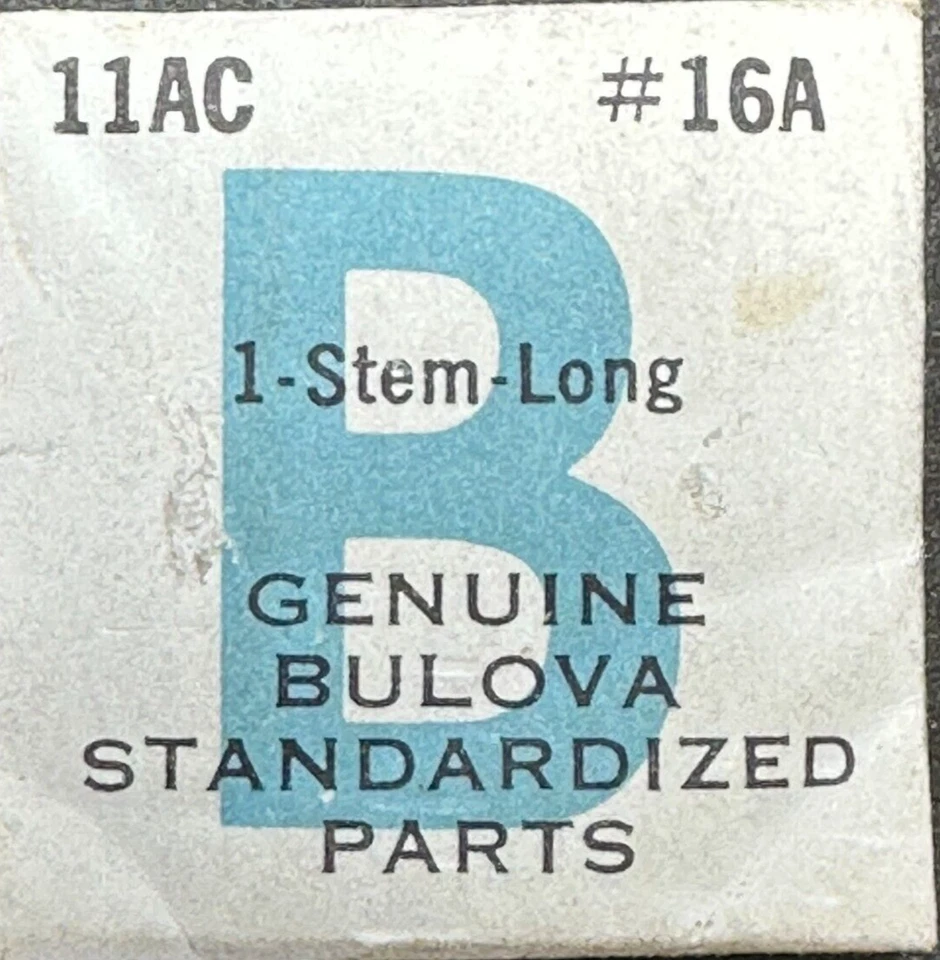Bulova Factory Bulova 11AC  #16  LONG WINDING STEM Standardized Watch Part    - Image 1 of 2