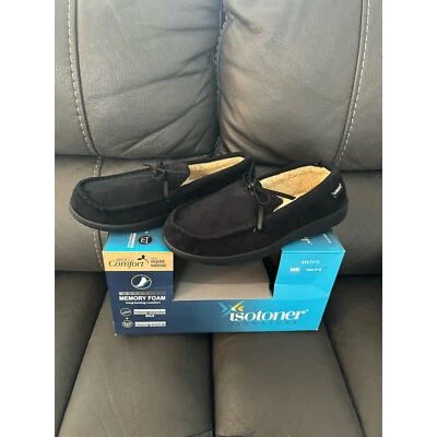 Zapatilla mocasín isotoner de microgamuza Nigel para hombre talla 8-9 Foto 1 de 4