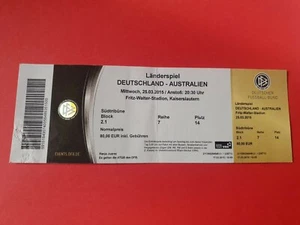 Used Ticket UEFA EURO 2016 Test Deutschland Germany DFB vs Australia Australien - Bild 1 von 1