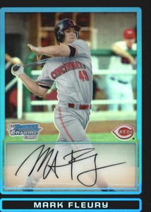 2009 Bowman Chrome Draft Prospects Refractors Baseball Card #BDPP73 Mark Fleury