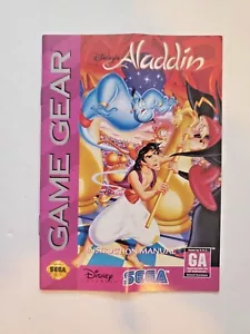 Aladdin Sega Game Gear Manual Only - Picture 1 of 2