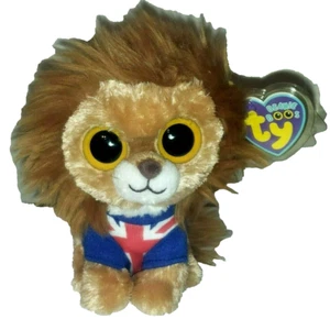 Ty Beanie Boos - HERO the Lion (Solid Eyes)(UK Exclusive) 6" NEW MWMTs Plush Toy - Picture 1 of 7