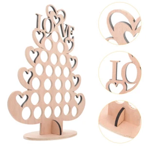 Christmas Party Favor Gift Christmas Table Decoration Unfinished Wood Ornaments - Picture 1 of 12