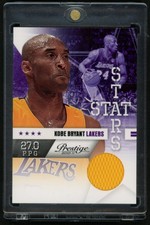 2010-11 Panini Prestige #4 Kobe Bryant Stat Stars Game Used Patch 66/249 Lakers