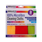 3 x MICROFIBRE CLOTHS PACK Soft Edgeless Flawless Car Detailing Definition UK
