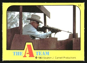 1983 The A-Team Monty Album Stickers #57 Sticker 57