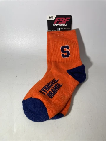 Syracuse University Orange NCAA Socks size Medium 5-10 Cover