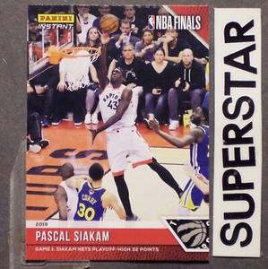 PASCAL SIAKAM 2018/19 Panini Instant NBA Finals Game 1 #18 Toronto Raptors