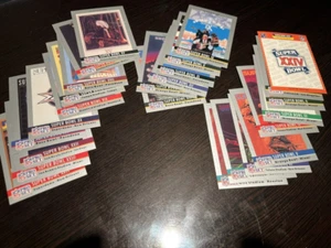 1990 Pro Set Super Bowl Theme Art Complete Set of 24 - Picture 1 of 1