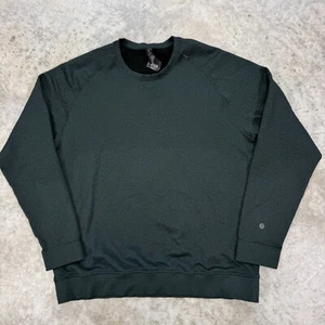 Lululemon sweater mens 2XL green performance crewneck knit stretch gym casual - Picture 1 of 6