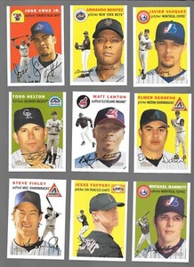 2003 Topps Heritage Baseball Finish Your Set