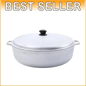 18-Quart Jumbo Traditional Caldero - Versatile Large Cooking Pot in Silver - Picture 1 of 11