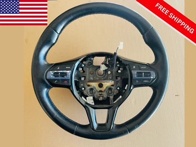 2015-2016 HYUNDAI GENESIS GENUINE STEERING WHEEL WITH CRUISE CONTROL SWITCH OEM - Image 1 of 4