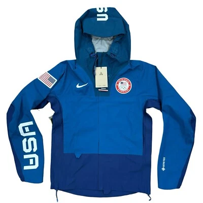 Chaqueta de lluvia Nike ACG GoreTex Team EE. UU. Juegos Olímpicos cremallera completa, talla XXS DD8852-492 NUEVA CON ETIQUETAS Foto 1 de 4