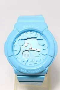 CASIO vintage BGA-130 Blue Analog Digital Neon Dial Baby-G Watch - Picture 1 of 10