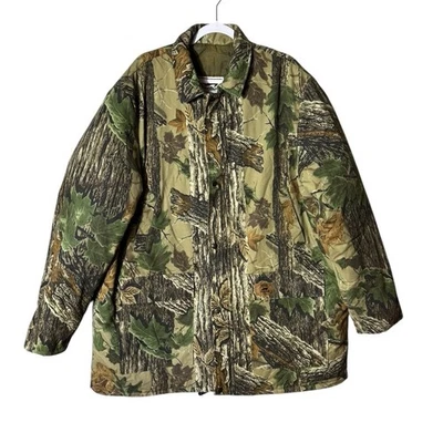 Vintage Duxpak Realtree Camo Coat Jacket 2XL Hunting Long Full Zip Insulated - Image 1 of 4