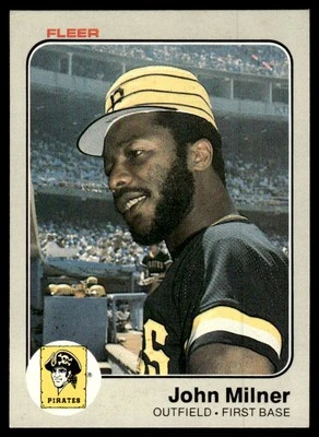 1983 Fleer John Milner Pittsburgh Pirates #311 - Image 1 of 2