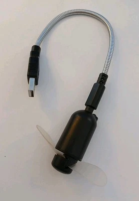 Mini USB LED Fan, Cooling Temperature Fan for PC Laptop Notebook Desktops - Image 1 of 3