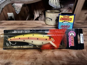Señuelo de pesca vintage de algodón Cordell Big O 6” RT Rainbow Trucha Striper lubina - Imagen 1 de 4
