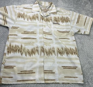 VIntage Southpole Shirt Mens Men's Brown Shockwave Camp Loop Collar Y2K - Picture 1 of 8