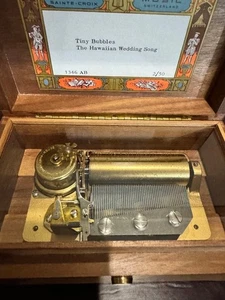 Reuge 50 Note Music Box Tiny Hawaiian Wedding Song - Picture 1 of 7
