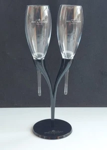 Calici Da Champagne Moet & Chandon E Portacalici Philippe Di Meo Reso Design - Foto 1 di 10