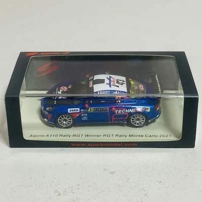 Spark 1/43 Alpine A110 Rally RGT Winner Monte Carlo 2021 Model Car - Image 1 of 4
