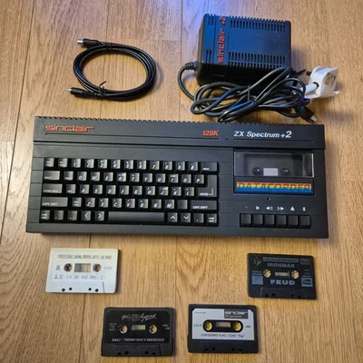 Computadora Sinclair ZX Spectrum 128k Plus +2A restaurada de colección probada y funcionando - Imagen 1 de 4
