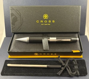 CROSS BLACK "X" ROLLERBALL PEN  #AT0725-1 - Picture 1 of 7