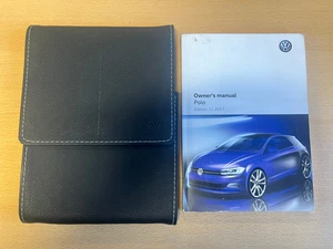 VW VOLKSWAGEN POLO OWNERS MANUAL AND WALLET 2017-2021 FREE POSTAGE - Picture 1 of 1