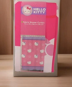 Hello Kitty von Sanrio Stoff Duschvorhang 72"x72" NEU rosa lila weiß - Bild 1 von 8
