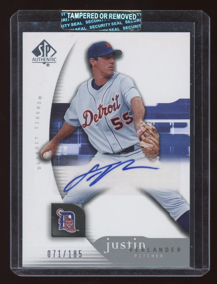 2005 Upper Deck #137 SP Authentic Justin Verlander Auto Rookie /185 Sealed MINT! - Image 1 of 2