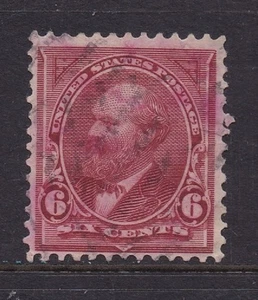 Scott #282 James A Garfield 6c ( Single ) 1898 Used Hinged Wtrmkd - Picture 1 of 2