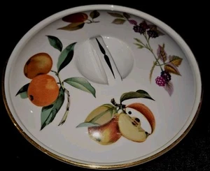 Royal Worcester Evesham Lidded Low Flat Casserole/ Vegetable Tureen 8 Inch - Picture 1 of 6