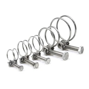 Doppeldraht Schlauchschellen - 304 Edelstahl, Teichrohr Koi Fisch Fitting Pumpe - Bild 1 von 5